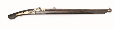 Lot 12 - A 12 BORE JAPANESE SNAP MATCHLOCK MUSKET