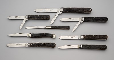 Lot 591 - EIGHT LOCK KNIVES, JOSEPH RODGERS & SONS, NO. 6 NORFOLK STREET, SHEFFIELD, EARLY 20TH CENTURY