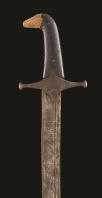 Lot 14 - A CAUCASIAN MILITARY SWORD