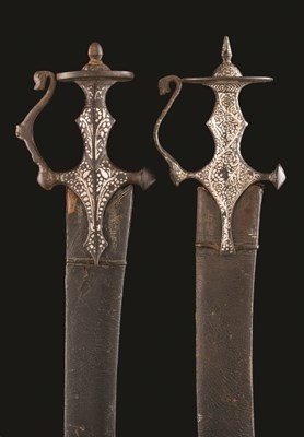 Lot 46 - TWO INDIAN TALWARS