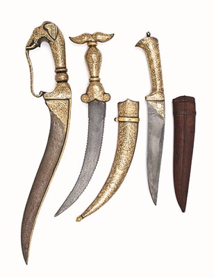 Lot 53 - AN INDIAN FOLDING KATAR