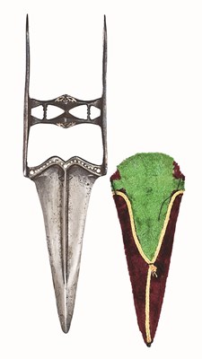 Lot 55 - A SMALL INDIAN KATAR