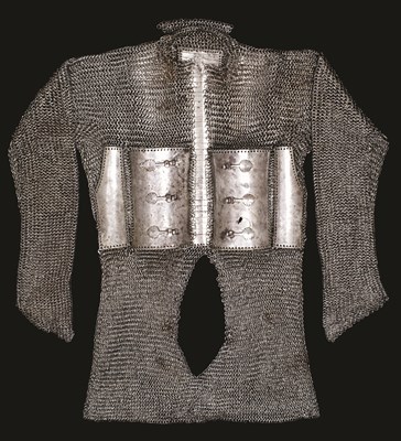 Lot 62 - A FINE INDIAN MAIL AND LAMELLAR SHIRT