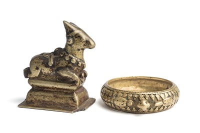 Lot 159 - TWO SAIVITE BRONZES, WESTERN DECCAN, INDIA, 16TH/17TH CENTURY