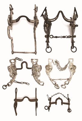 Lot 90 - SIX VARIOUS HORSE BITS