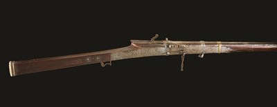 Lot 101 - A 28 BORE INDIAN MATCHLOCK MUSKET