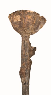 Lot 132 - AN EXTREMELY RARE SCABBARD FOR A CUP-HILT RAPIER