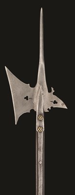 Lot 177 - A GERMAN HALBERD
