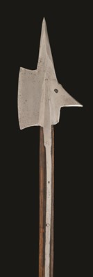 Lot 184 - **A FINE SWISS HALBERD OF SO-CALLED SEMPACH TYPE
