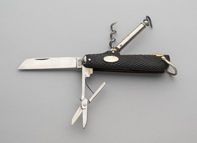 Lot 592 - AN ANGLER’S KNIFE, RODGERS, CUTLERS TO HIS MAJESTY, EARLY 20TH CENTURY