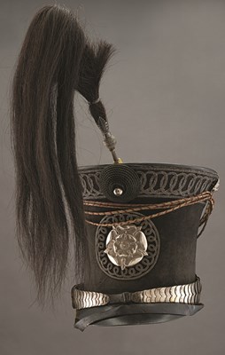 Lot 218 - A RARE WEST YORKSHIRE DRAGOONS YEOMANRY SHAKO