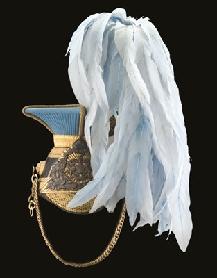 Lot 219 - A CITY OF LONDON IMPERIAL YEOMANRY (ROUGH RIDERS) OFFICER'S LANCE CAP