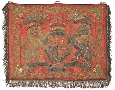 Lot 224 - AN EDWARDIAN TRUMPET BANNER