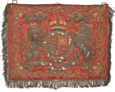 Lot 225 - AN EDWARDIAN TRUMPET BANNER