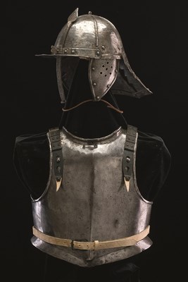 Lot 238 - A COMPOSITE NORTH EUROPEAN HARQUEBUSIER'S ARMOUR