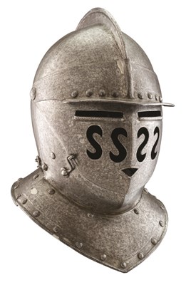 Lot 241 - A NORTH EUROPEAN CUIRASSIER CLOSE HELMET