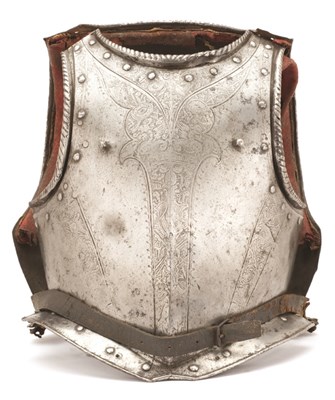 Lot 255 - **A FINE ITALIAN ETCHED CUIRASS
