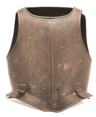 Lot 257 - A FINE NORTH EUROPEAN CUIRASS OF SHOT-PROOF WEIGHT