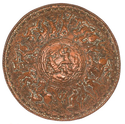 Lot 276 - AN ELECTROTYPE COPPER SHIELD BY ELKINGTON & CO