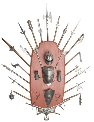 Lot 280 - A PANOPLY OF ARMS AND ARMOUR IN 15TH AND 16TH CENTURY STYLES