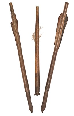 Lot 291 - THREE CROSSBOW BOLTS