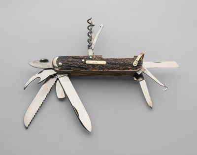 Lot 722 - A SPORTSMAN’S KNIFE, JOHN PETTY & SONS, SHEFFIELD, LATE 19TH CENTURY