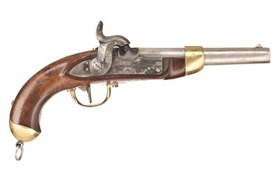 Lot 346 - **A .700 CALIBRE SWISS MODEL 1846 PERCUSSION ARTILLERY PISTOL PROBABLY FREIBURG