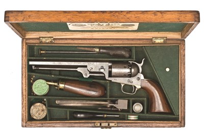Lot 355 - A CASED .36 CALIBRE COLT MODEL 1851 NAVY REVOLVER