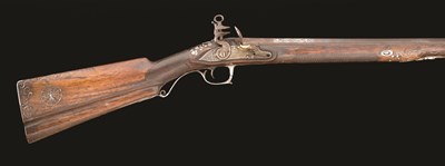Lot 373 - A 15 BORE COMPOSITE CONTINENTAL FLINTLOCK MUSKET
