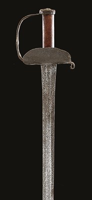 Lot 108 - AN ENGLISH BASKET-HILTED BACKSWORD IN MID-17TH CENTURY STYLE