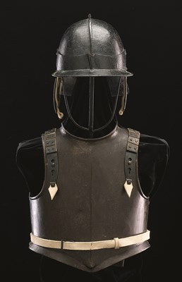 Lot 120 - A COMPOSITE HARQUEBUSIER'S ARMOUR