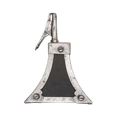Lot 130 - A GERMAN TRIANGULAR CHARGE-FLASK