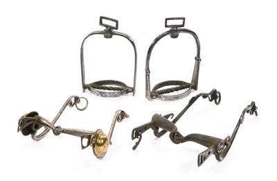 Lot 133 - A PAIR OF STIRRUPS