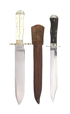 Lot 158 - TWO BOWIE KNIVES