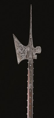 Lot 176 - A GERMAN HALBERD