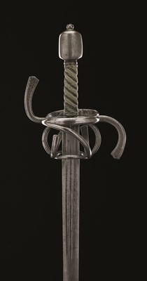 Lot 215 - A GERMAN SWEPT-HILT RAPIER