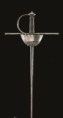 Lot 231 - A RARE GERMAN CUP-HILT RAPIER