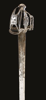 Lot 235 - **A SCOTTISH BASKET-HILT BROADSWORD