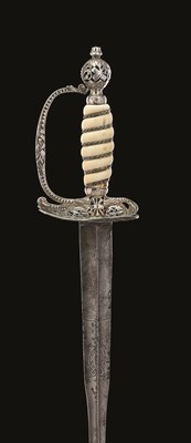 Lot 256 - A SILVER-HILTED OFFICER'S SWORD