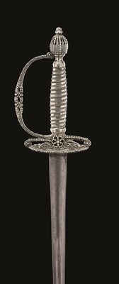 Lot 257 - A SILVER-HILTED SMALL-SWORD