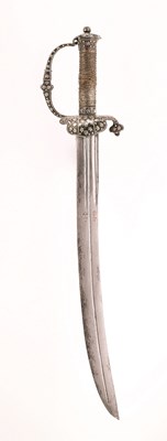 Lot 284 - A FINE ENGLISH SILVER-ENCRUSTED HUNTING HANGAR