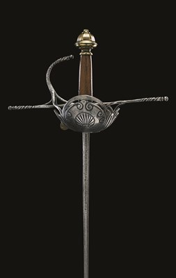 Lot 296 - A SPANISH CUP-HILT RAPIER