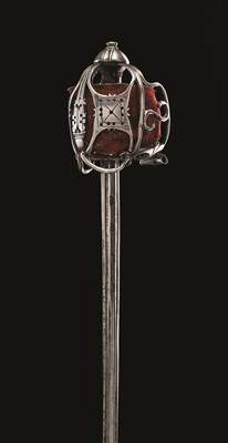 Lot 301 - A SCOTTISH BASKET-HILTED BROADSWORD