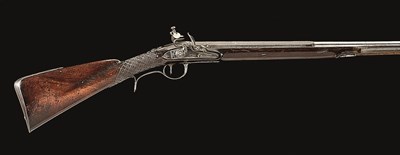 Lot 337 - A 16 BORE FLINTLOCK SPORTING GUN BY DURS EGG