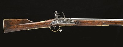 Lot 340 - A .700 CALIBRE PRUSSIAN FLINTLOCK MILITARY RIFLE