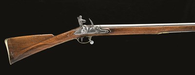 Lot 343 - A .650 CALIBRE VOLUNTEER FLINTLOCK MUSKET BY DURS EGG