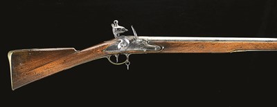 Lot 346 - A .750 CALIBRE INDIA PATTERN FLINTLOCK MUSKET