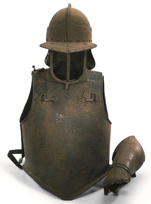 Lot 356 - A COMPOSITE HARQUEBUSIER'S ARMOUR