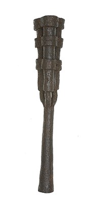Lot 409 - **A RARE THREE BARRELLED HAND IGNITED CANNON, PROBABLY CHINESE, 19TH CENTURY
