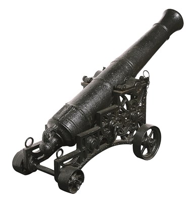 Lot 413 - AN IRON CANNON